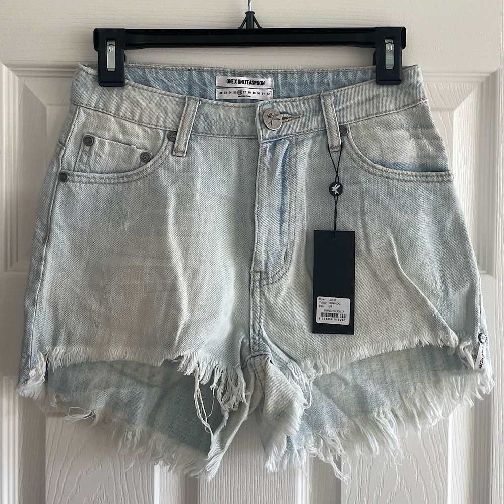One Teaspoon Bonita High Waisted Denim Short- Size 26